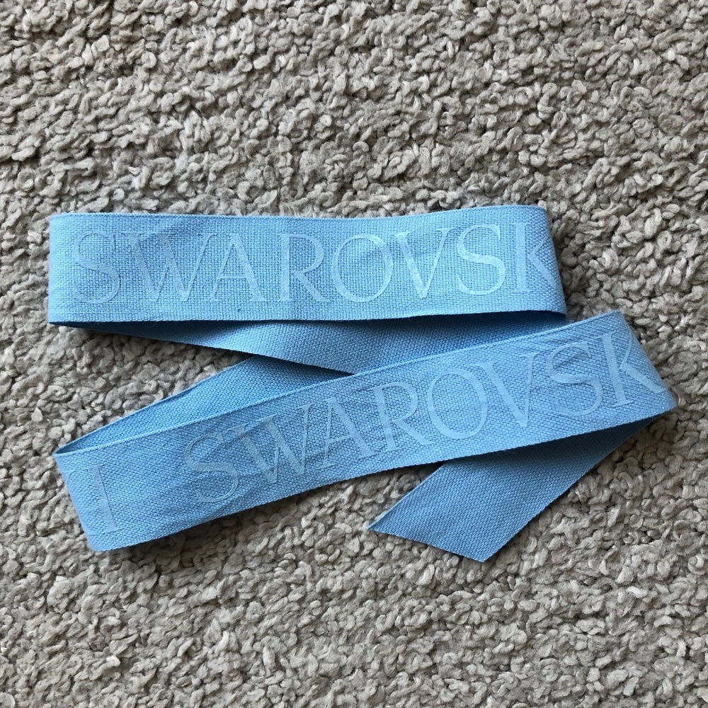 Authentic Swarovski Ribbon.